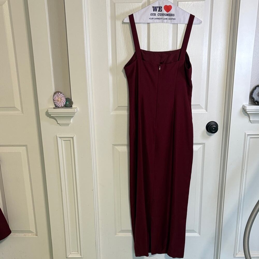 EUC Alex Evenings Deep Red Women's Evening Gown - Vintage - Picture 6 of 11